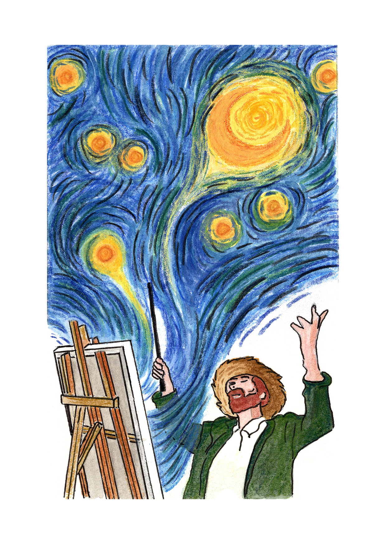 Van Gogh, devant sa toile