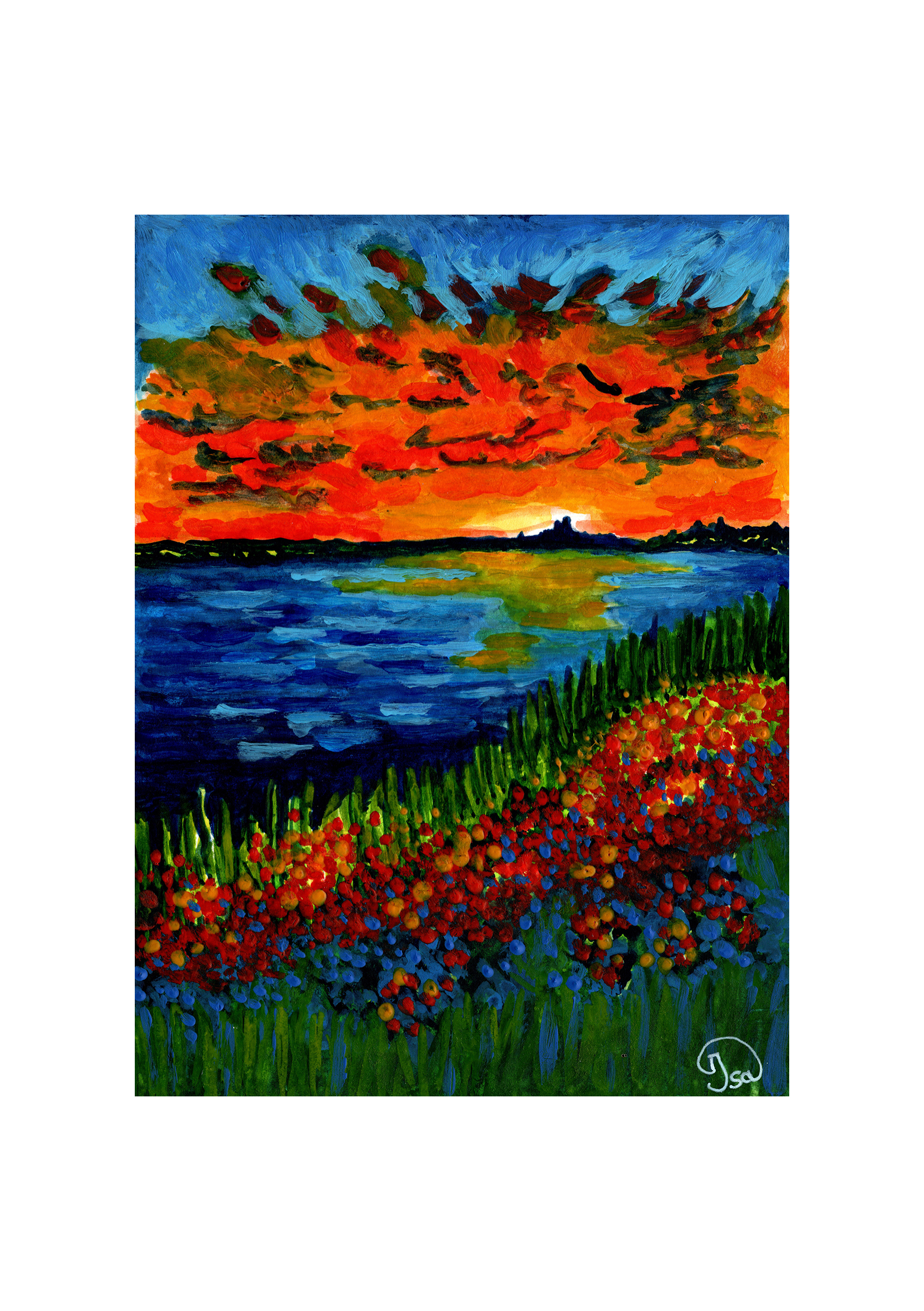 Coucher de soleil sur Aigues-Mortes