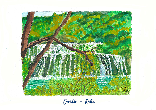 La Croatie, le parc national de Krka