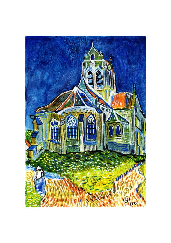 Van Gogh, église de Saint-Pierre à Auvers sur Oise