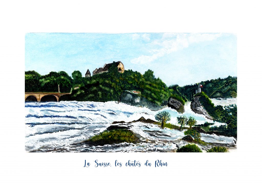 La Suisse, les chûtes du Rhin