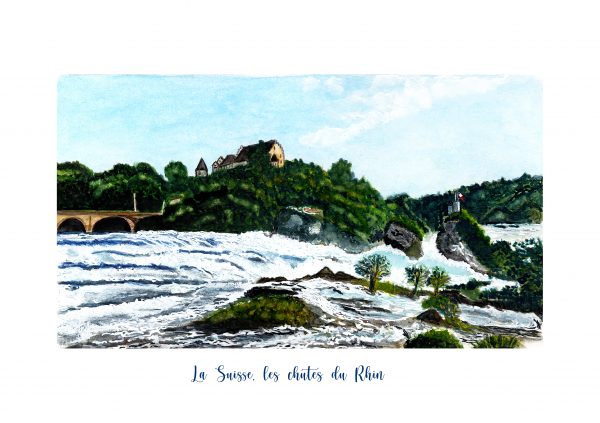 La Suisse, les chûtes du Rhin