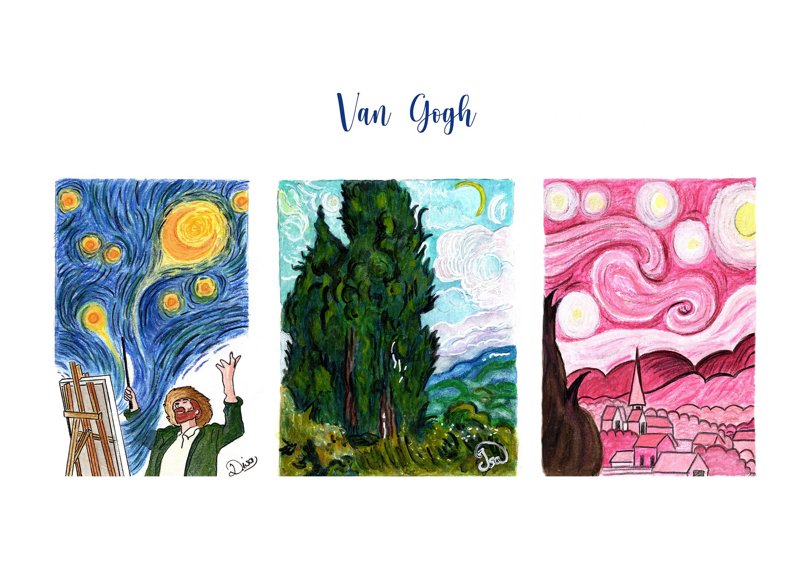 Van Gogh, triptyque