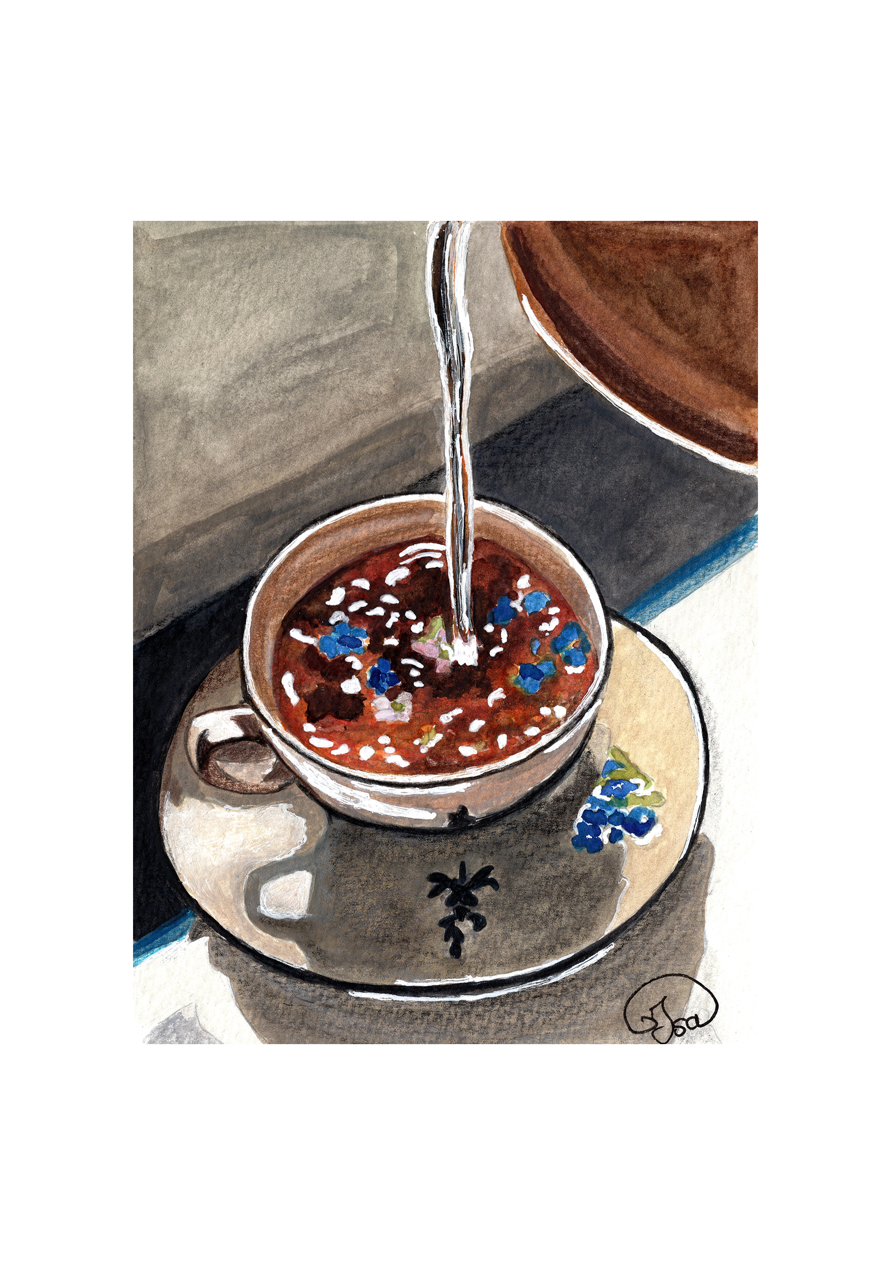 Ambiance cosy autour d'un thé